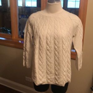 Per Se backwards zip sweater size M